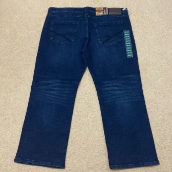 T K AXEL Jeans Men’s Slim Boot Stretch Blue Denim Jeans Size 40x30 - Picture 5 of 6